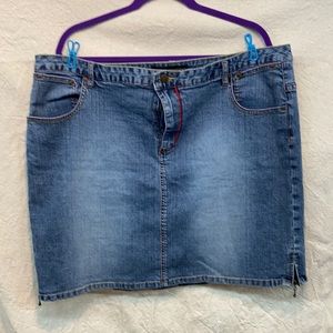 Venezia plus size 22 jean skirt